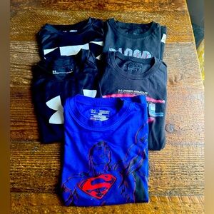 Under Armour Kids' Black and Blue Tees Set of 5
Size 6-7